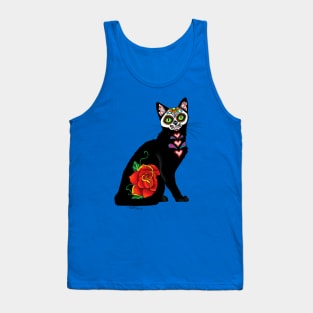 Sugar Skull Cat Tank Top